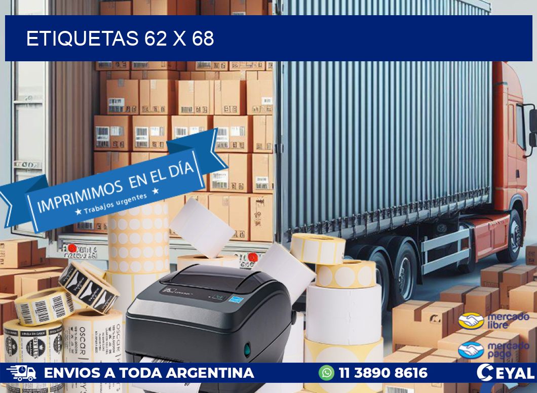 ETIQUETAS 62 x 68