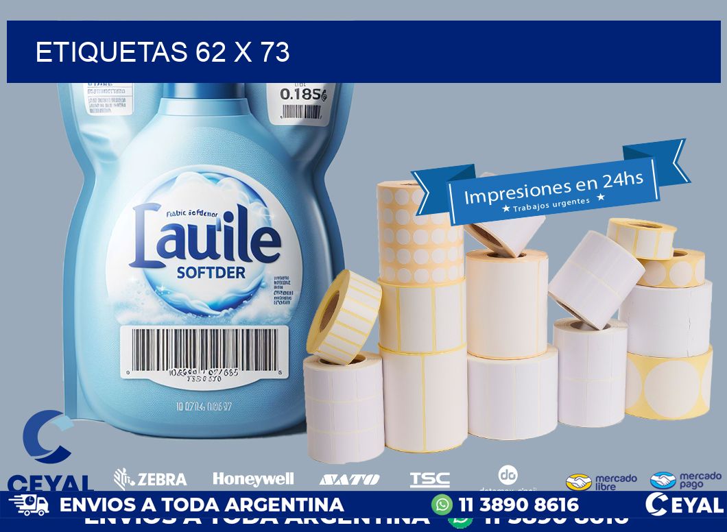 ETIQUETAS 62 x 73
