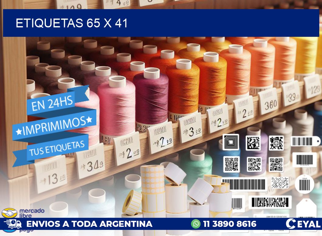 ETIQUETAS 65 x 41