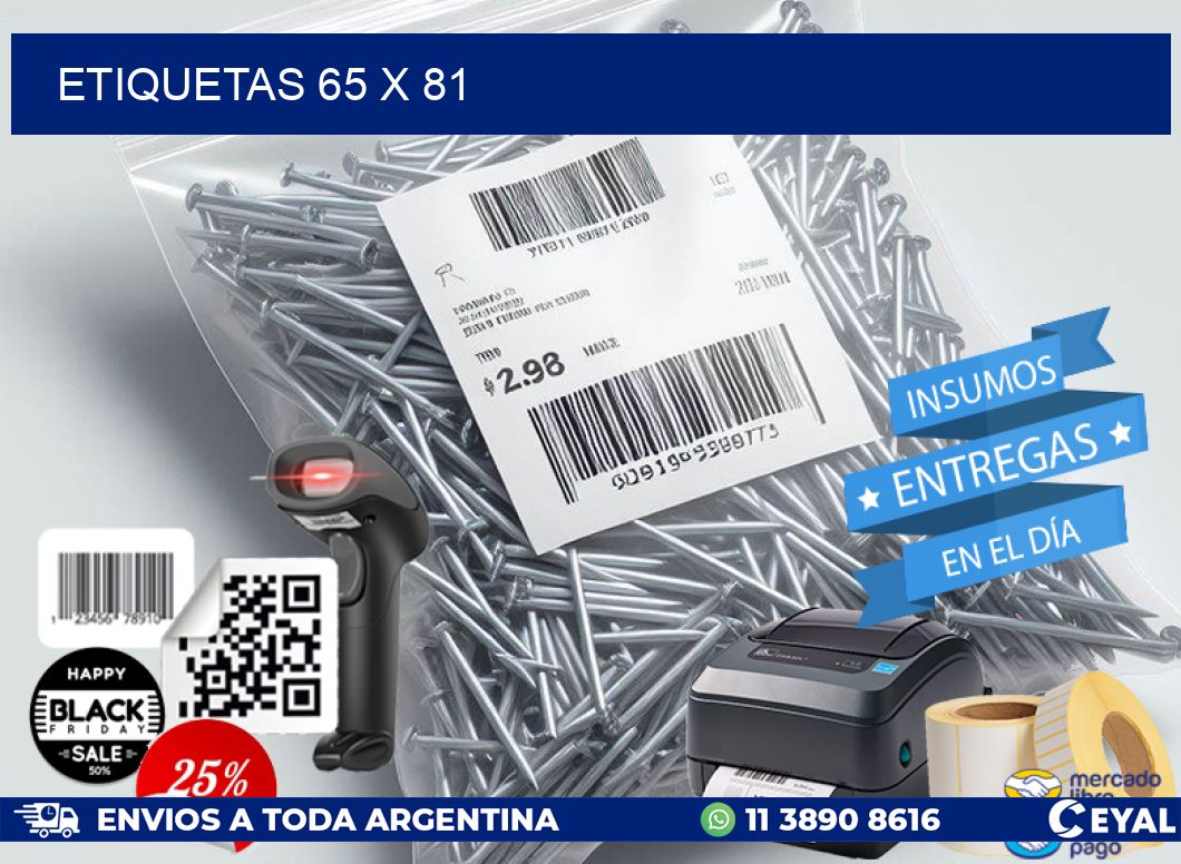 ETIQUETAS 65 x 81