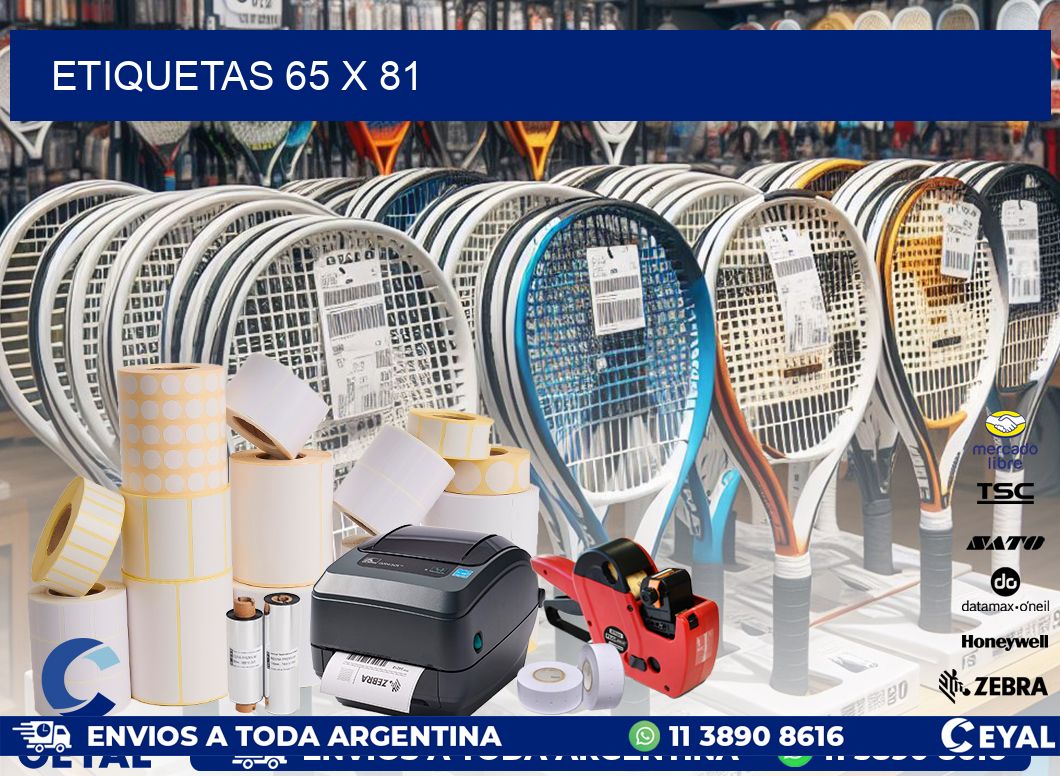 ETIQUETAS 65 x 81