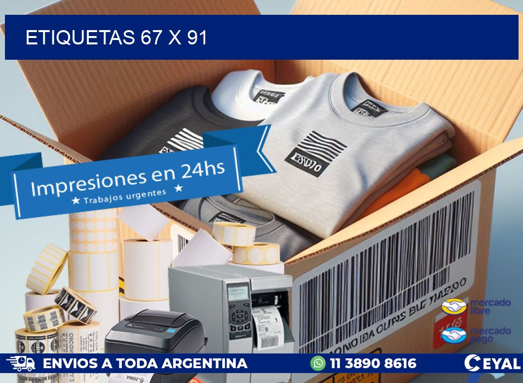 ETIQUETAS 67 x 91