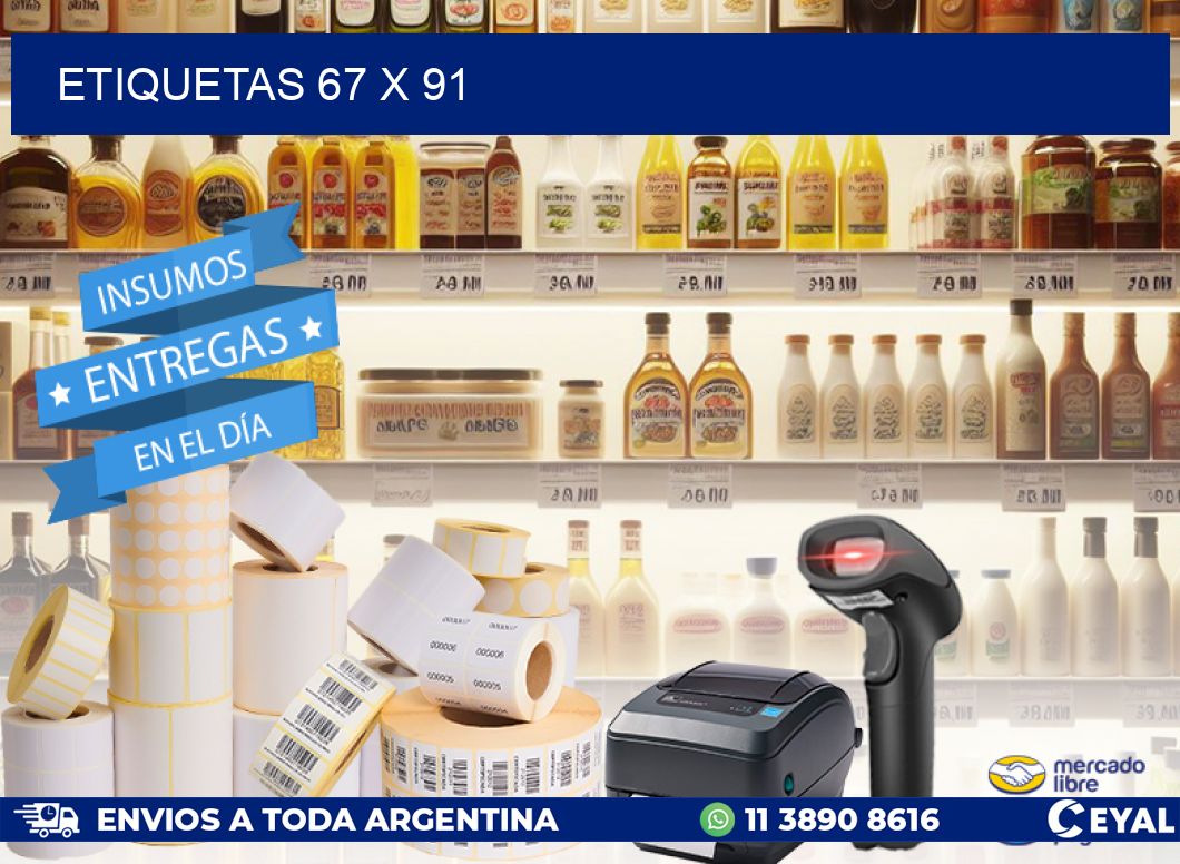 ETIQUETAS 67 x 91