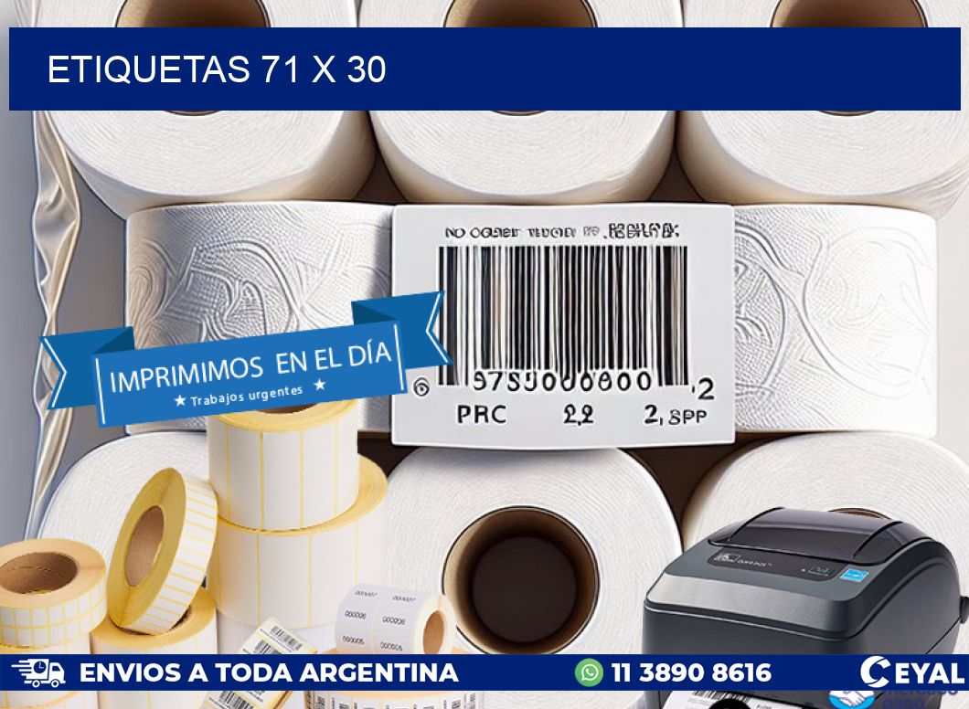 ETIQUETAS 71 x 30