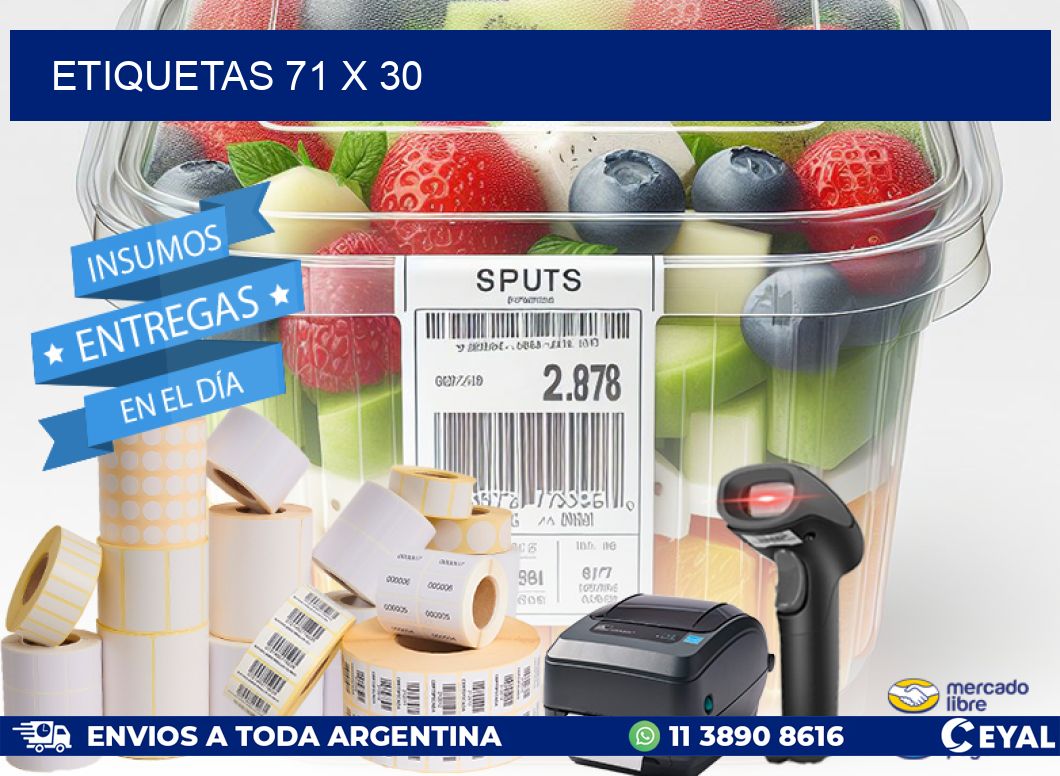 ETIQUETAS 71 x 30