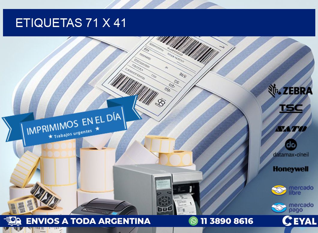 ETIQUETAS 71 x 41