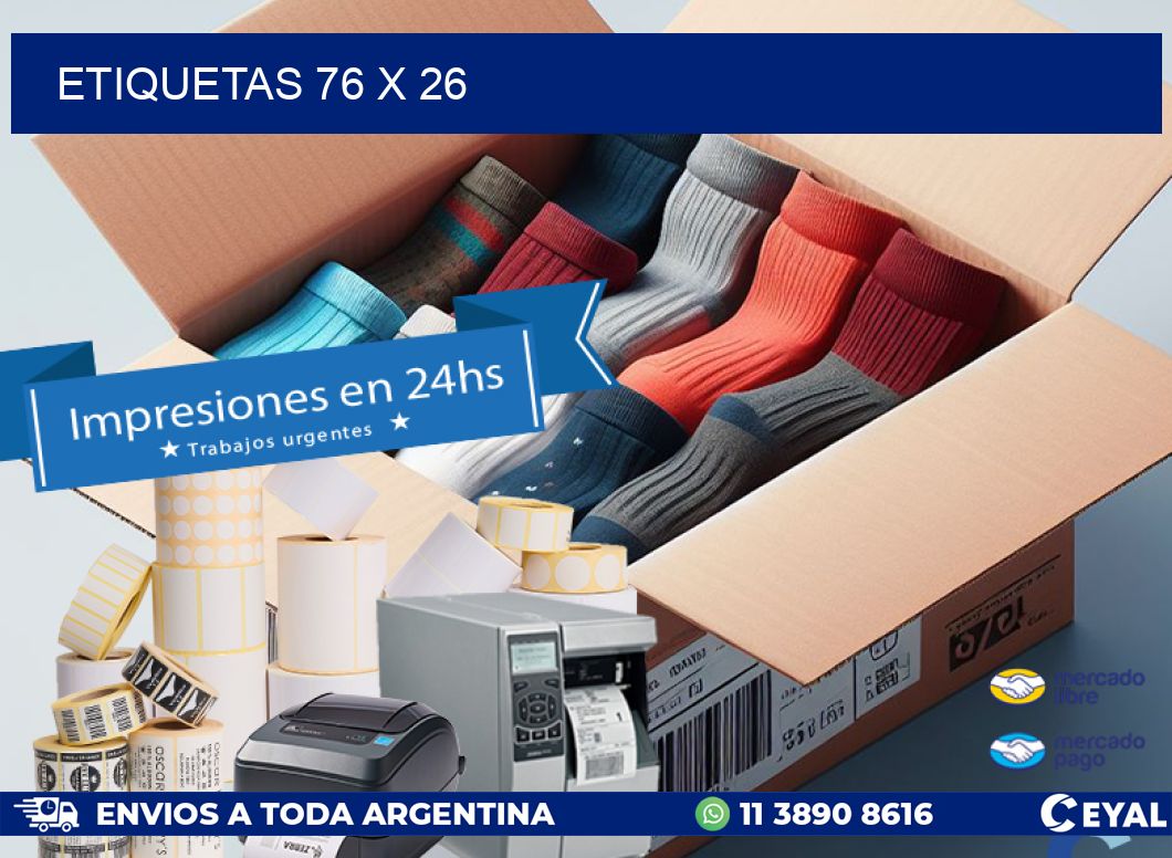 ETIQUETAS 76 x 26