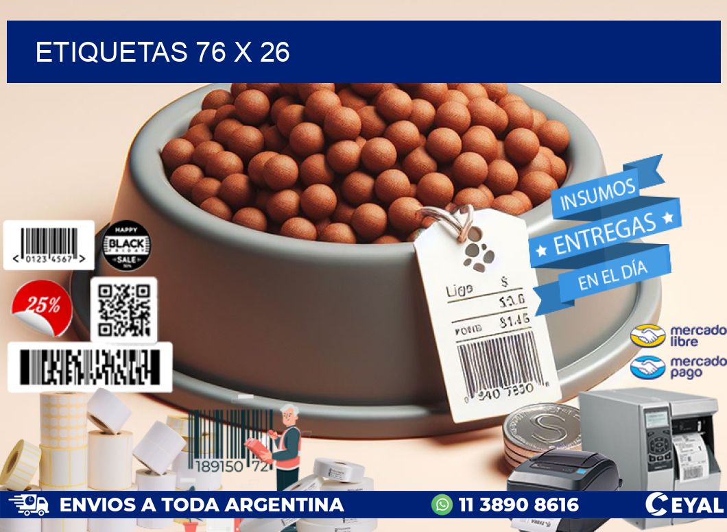ETIQUETAS 76 x 26