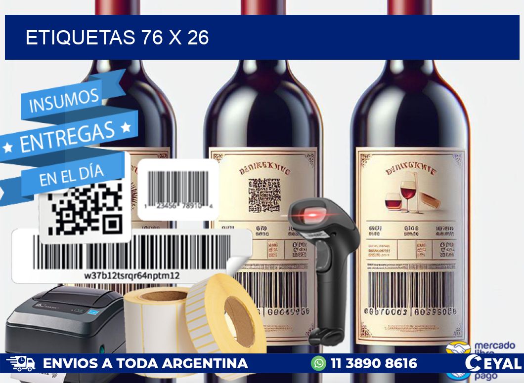 ETIQUETAS 76 x 26