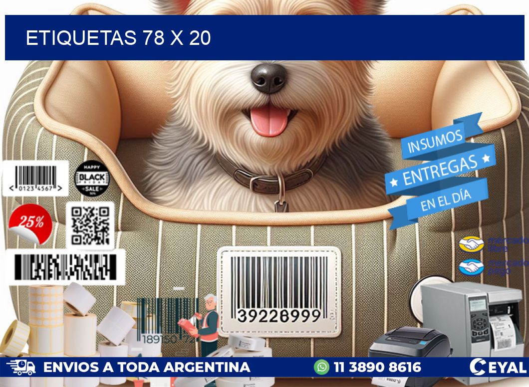 ETIQUETAS 78 x 20