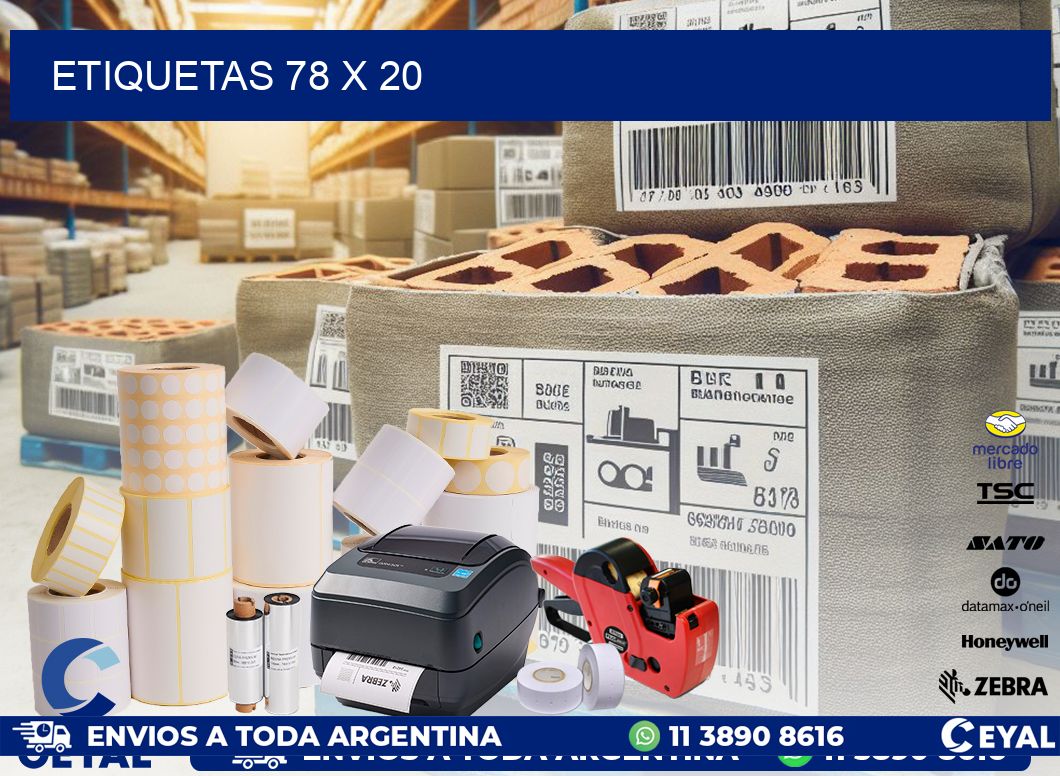 ETIQUETAS 78 x 20
