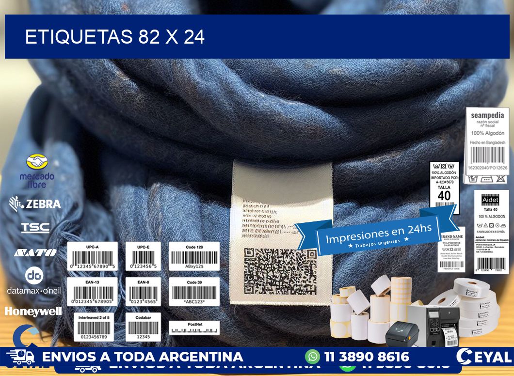 ETIQUETAS 82 x 24
