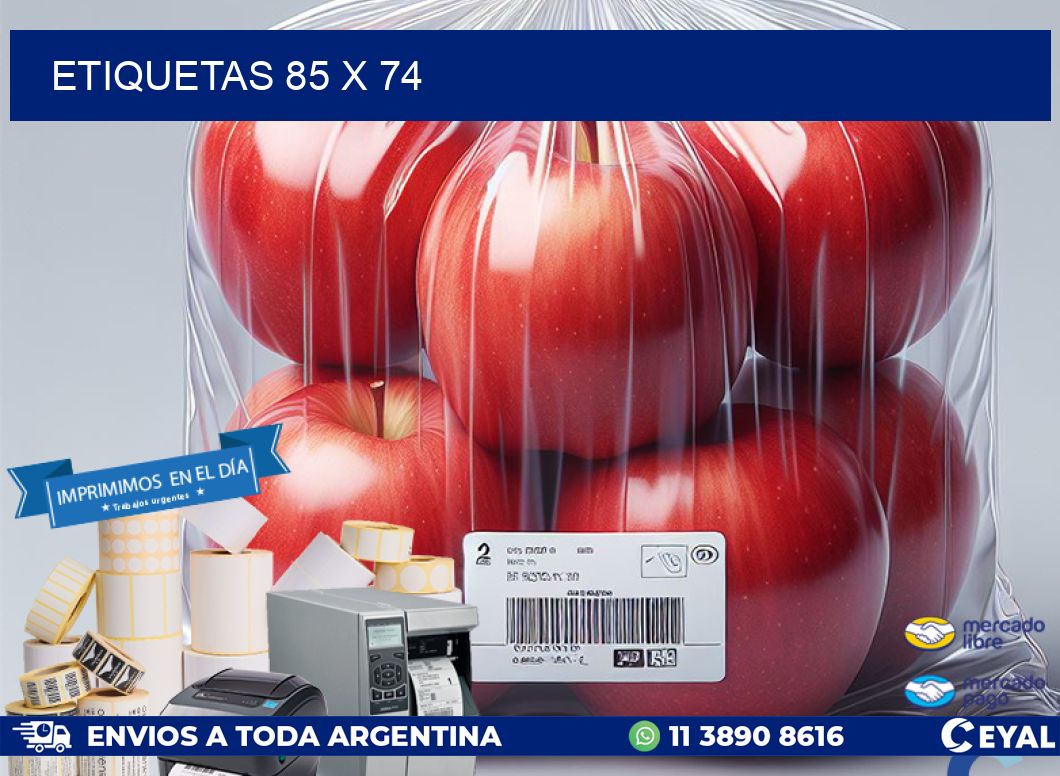 ETIQUETAS 85 x 74