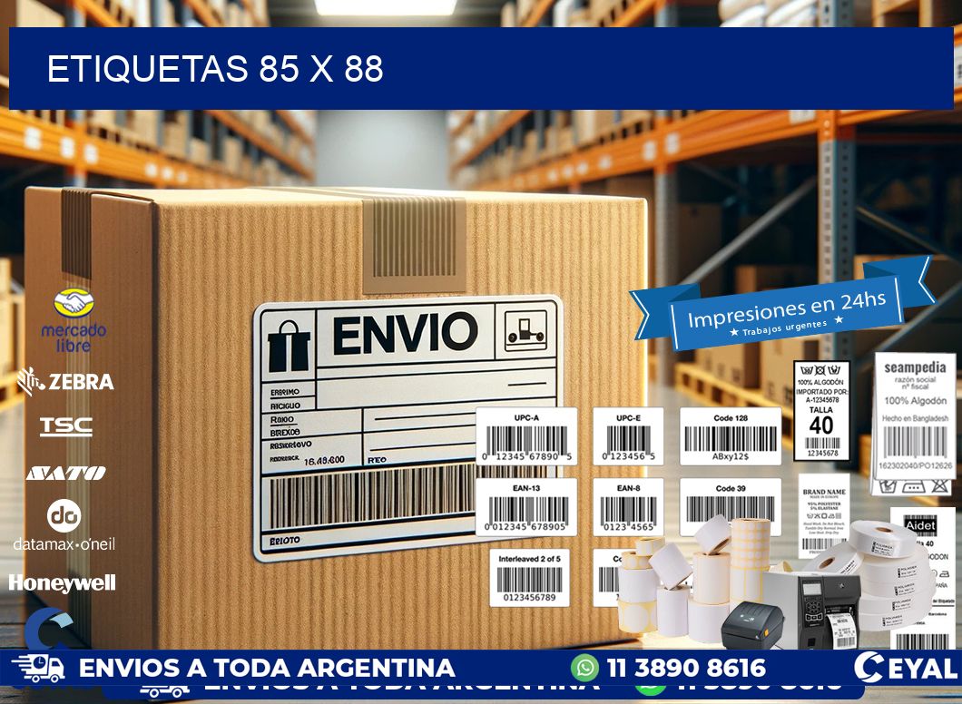 ETIQUETAS 85 x 88