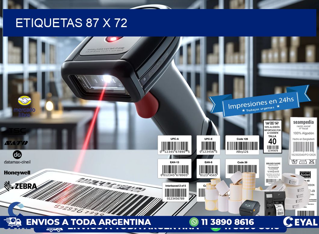 ETIQUETAS 87 x 72