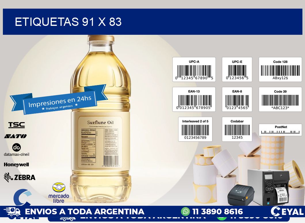 ETIQUETAS 91 x 83