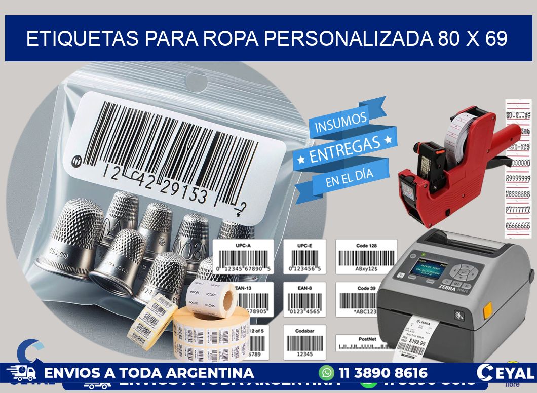ETIQUETAS PARA ROPA PERSONALIZADA 80 x 69