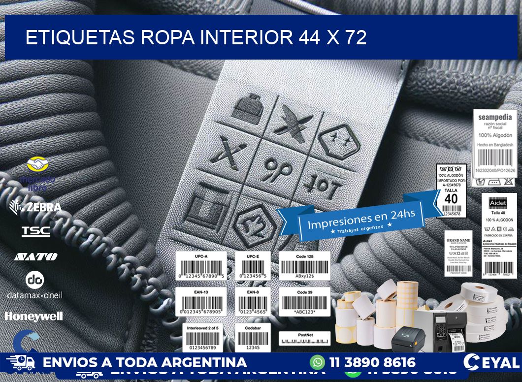 ETIQUETAS ROPA INTERIOR 44 x 72