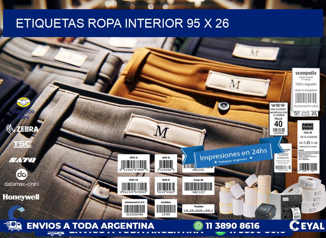 ETIQUETAS ROPA INTERIOR 95 x 26