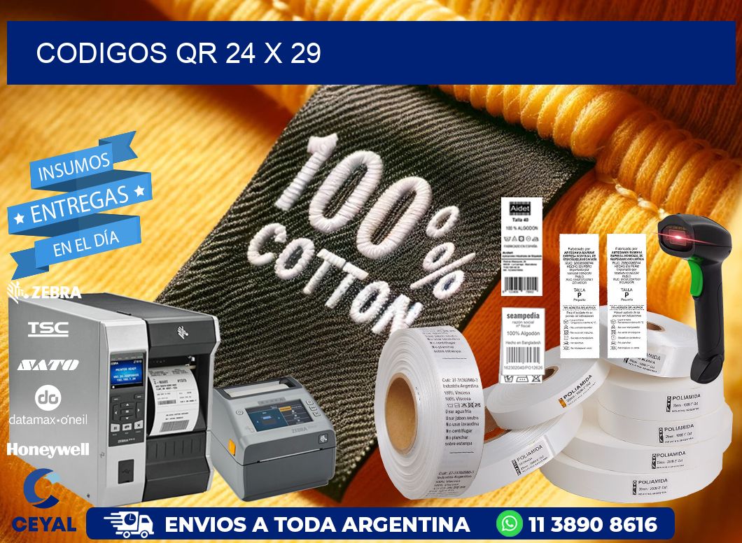 CODIGOS QR 24 x 29