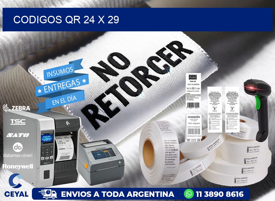 CODIGOS QR 24 x 29