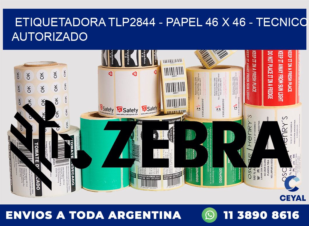 ETIQUETADORA TLP2844 - PAPEL 46 x 46 - TECNICO AUTORIZADO