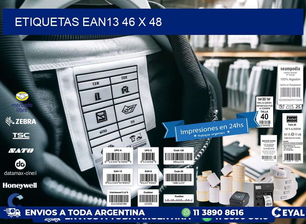 ETIQUETAS EAN13 46 x 48
