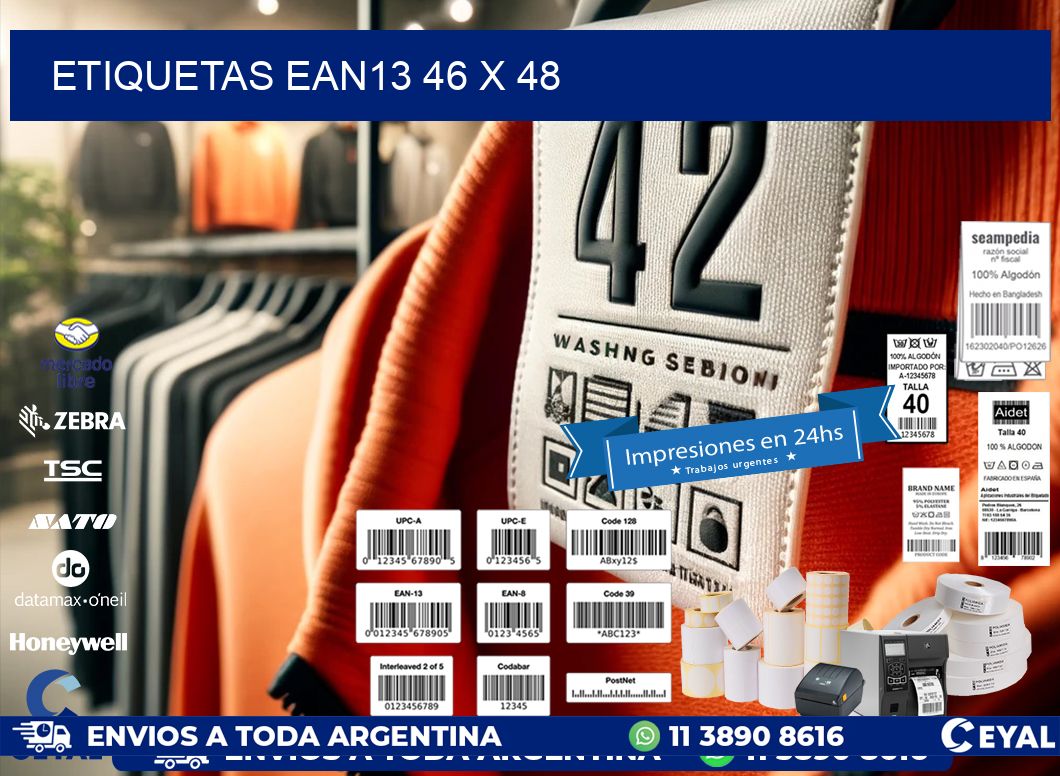 ETIQUETAS EAN13 46 x 48