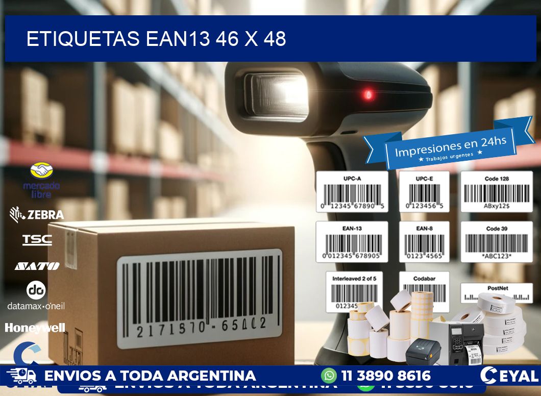 ETIQUETAS EAN13 46 x 48