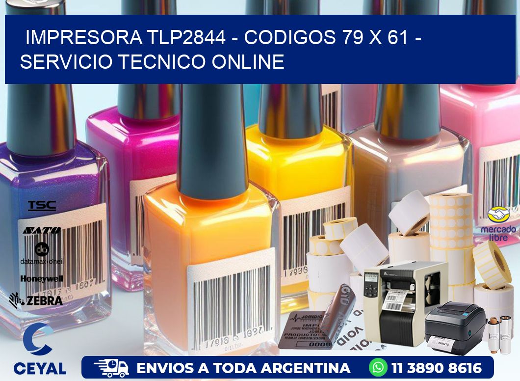IMPRESORA TLP2844 - CODIGOS 79 x 61 - SERVICIO TECNICO ONLINE
