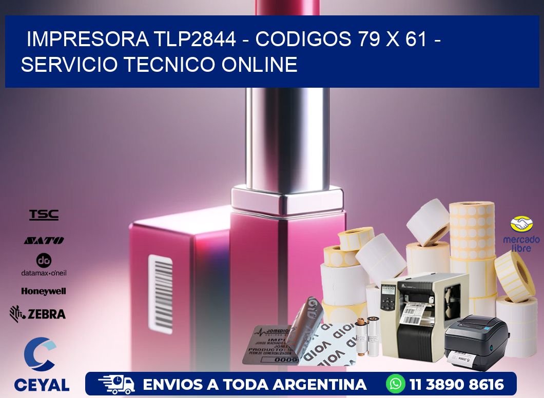 IMPRESORA TLP2844 - CODIGOS 79 x 61 - SERVICIO TECNICO ONLINE