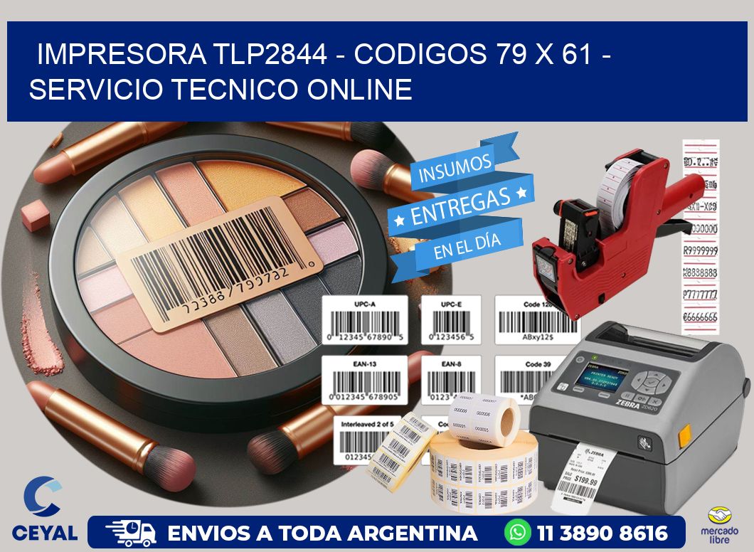 IMPRESORA TLP2844 - CODIGOS 79 x 61 - SERVICIO TECNICO ONLINE