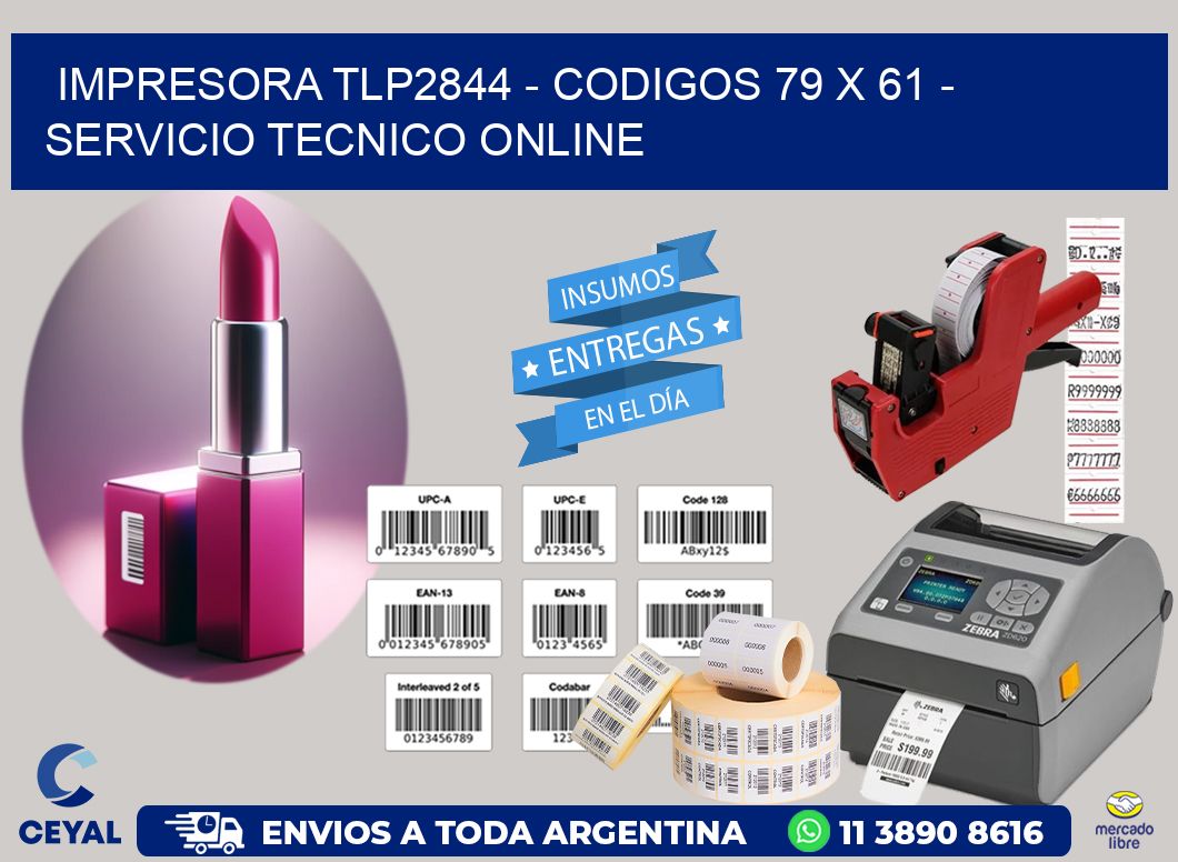 IMPRESORA TLP2844 – CODIGOS 79 x 61 – SERVICIO TECNICO ONLINE
