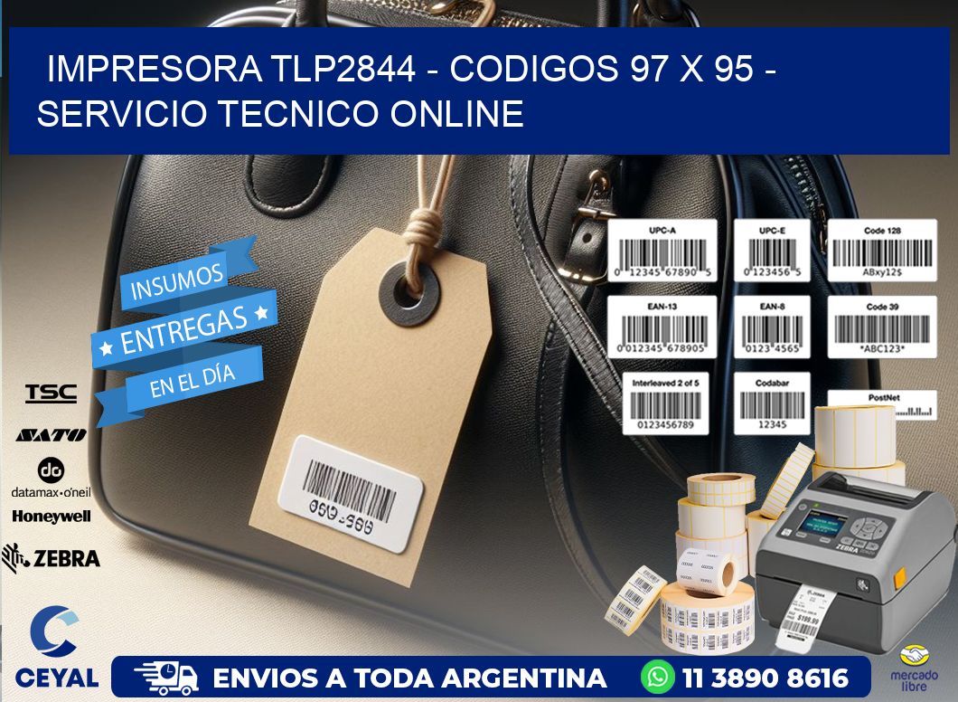 IMPRESORA TLP2844 - CODIGOS 97 x 95 - SERVICIO TECNICO ONLINE