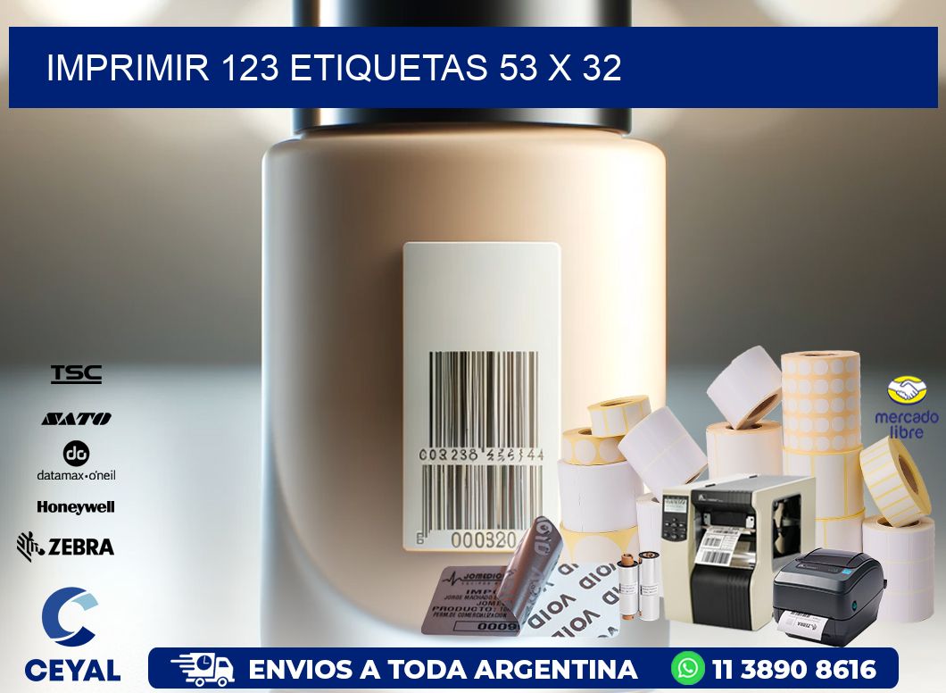 IMPRIMIR 123 ETIQUETAS 53 x 32