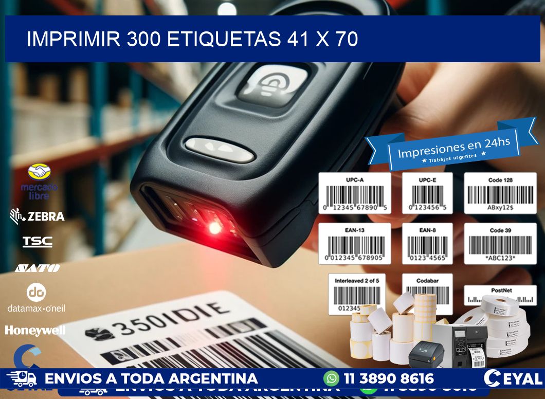 IMPRIMIR 300 ETIQUETAS 41 x 70