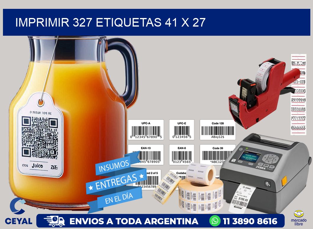 IMPRIMIR 327 ETIQUETAS 41 x 27