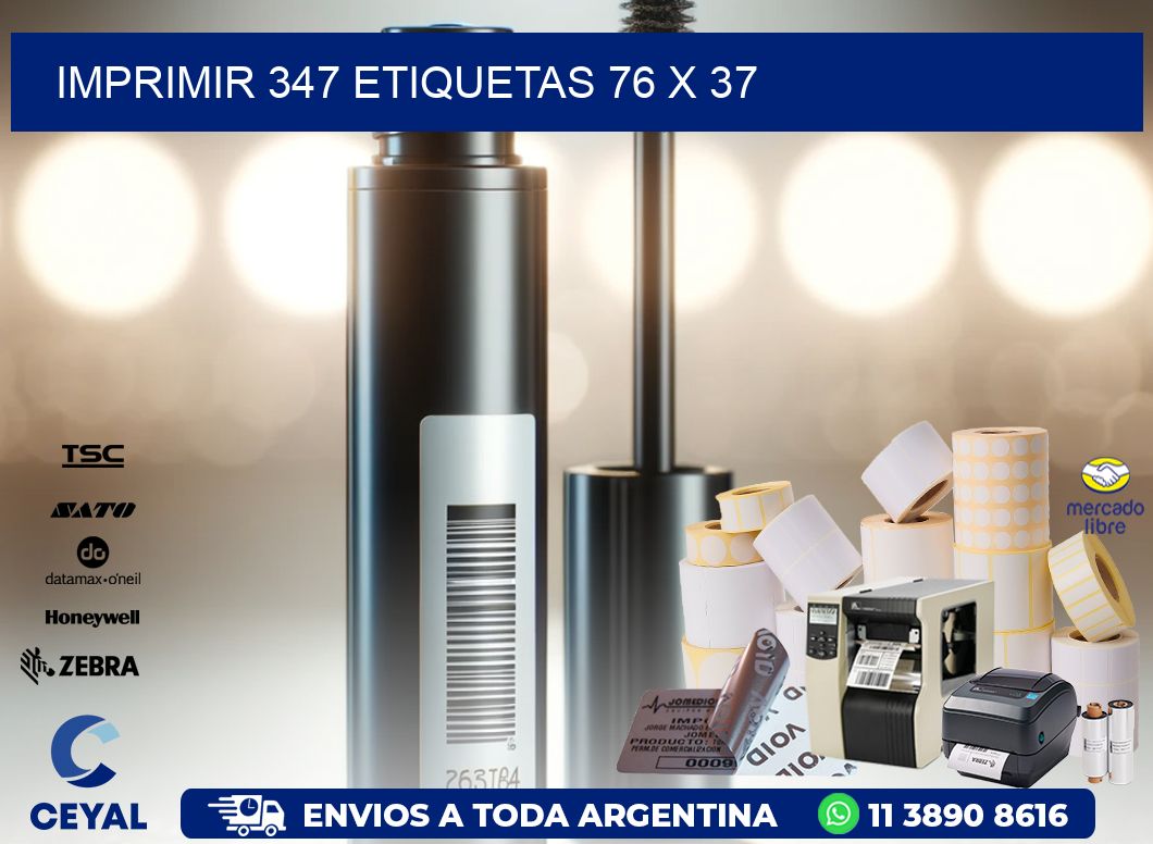 IMPRIMIR 347 ETIQUETAS 76 x 37