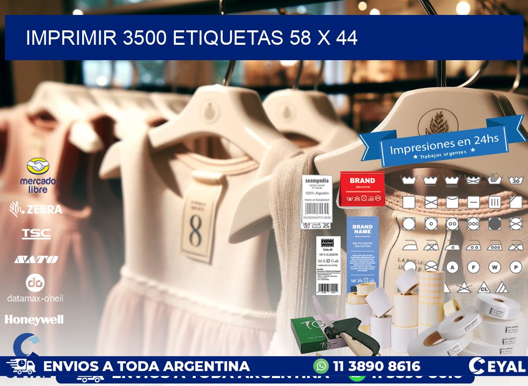 IMPRIMIR 3500 ETIQUETAS 58 x 44