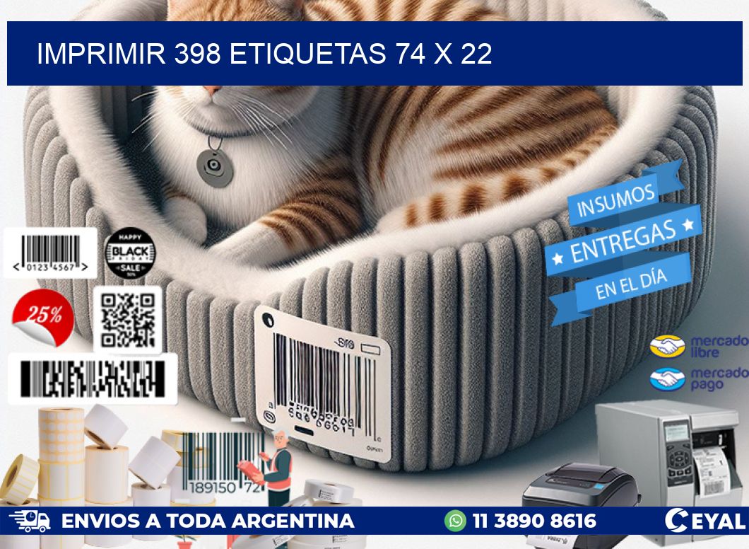 IMPRIMIR 398 ETIQUETAS 74 x 22