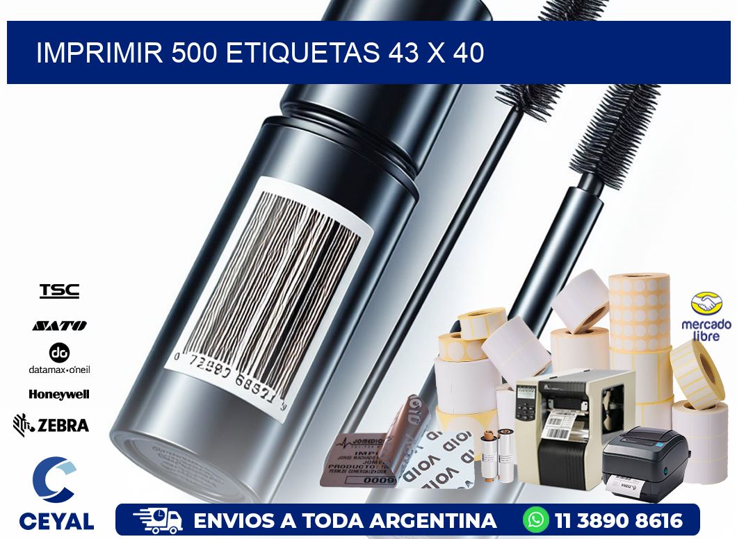 IMPRIMIR 500 ETIQUETAS 43 x 40