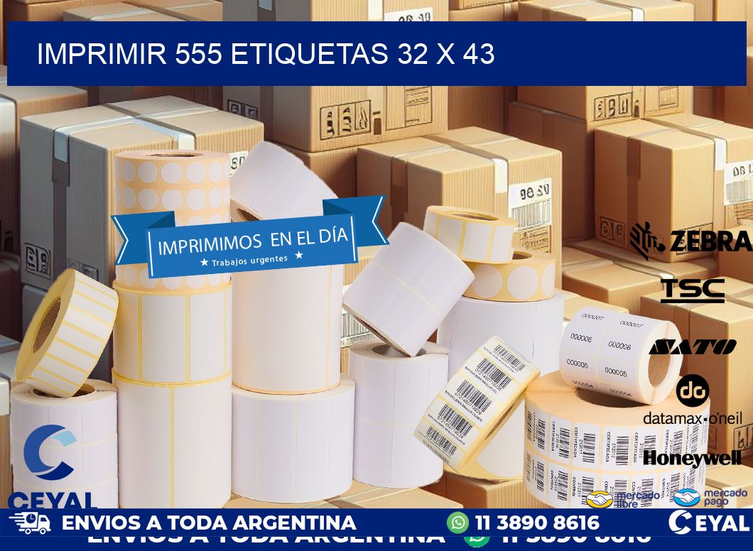 IMPRIMIR 555 ETIQUETAS 32 x 43