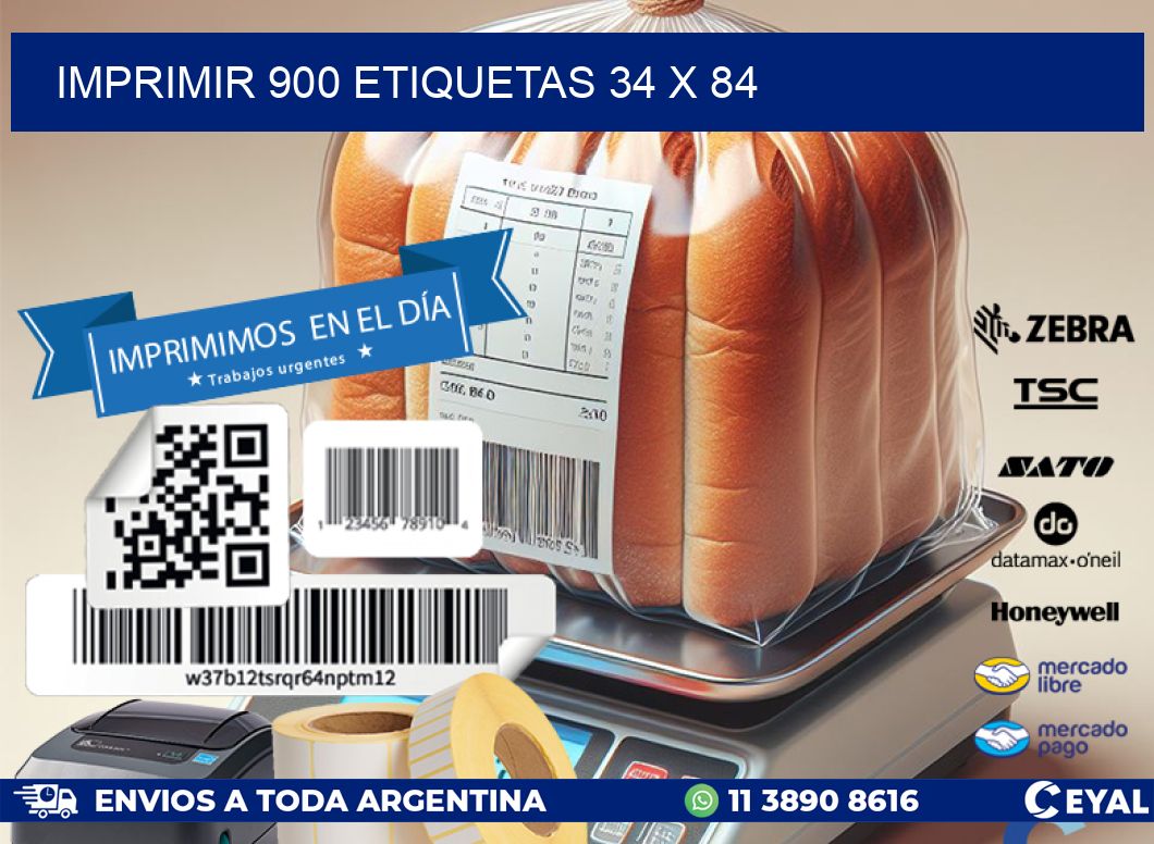 IMPRIMIR 900 ETIQUETAS 34 x 84