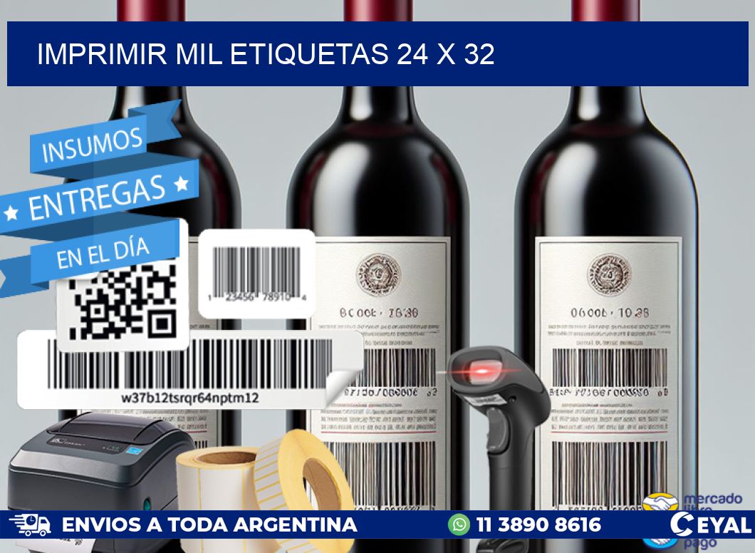 IMPRIMIR MIL ETIQUETAS 24 x 32