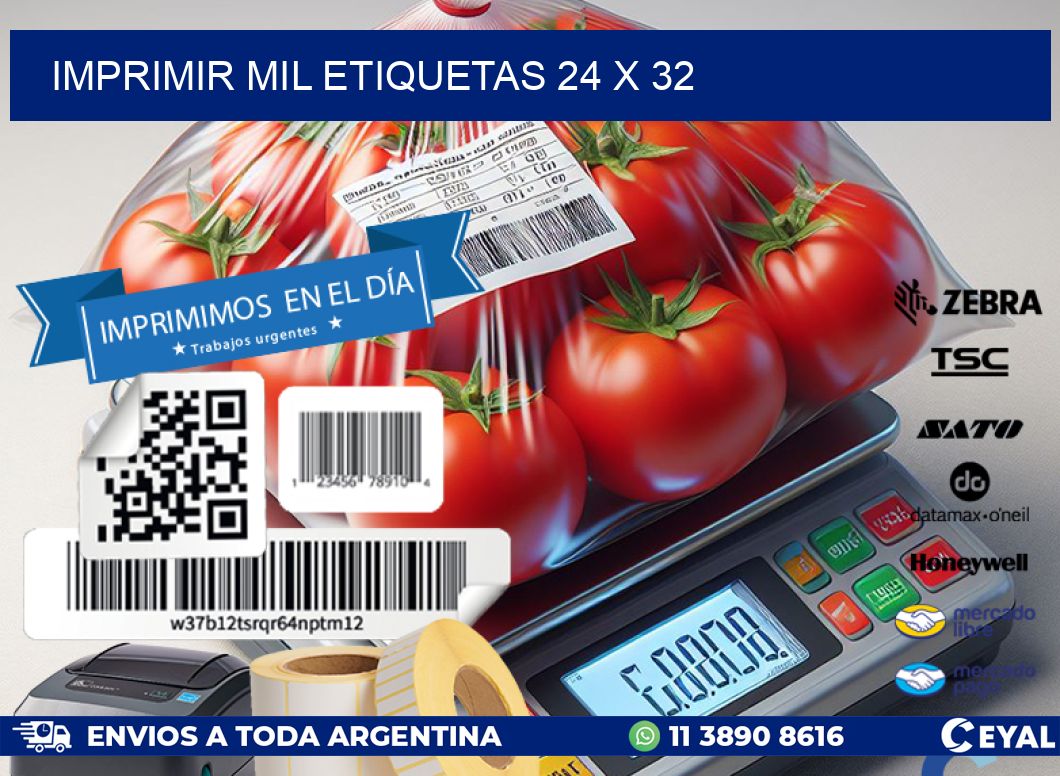 IMPRIMIR MIL ETIQUETAS 24 x 32