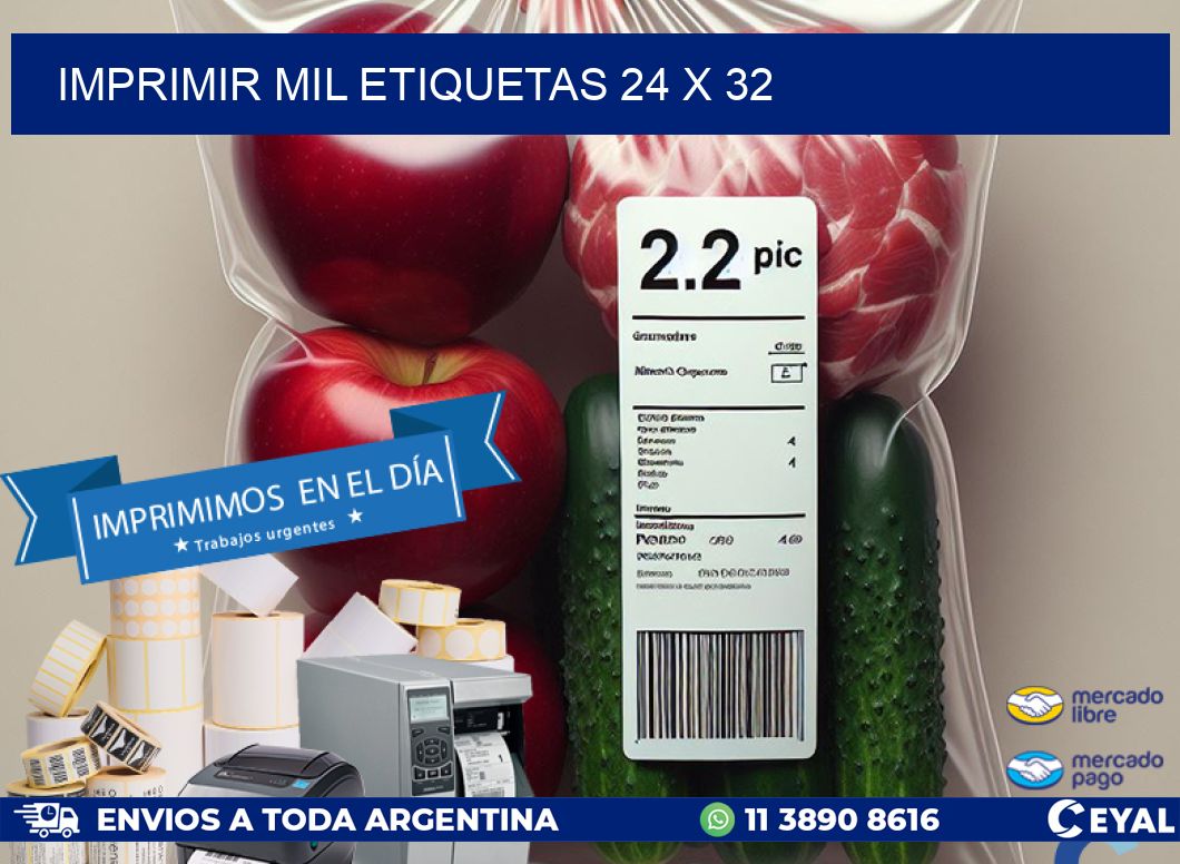IMPRIMIR MIL ETIQUETAS 24 x 32