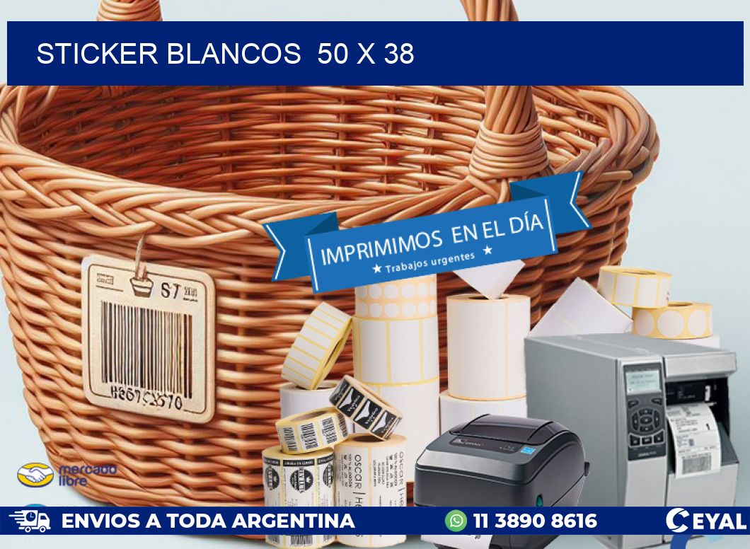 STICKER BLANCOS  50 x 38