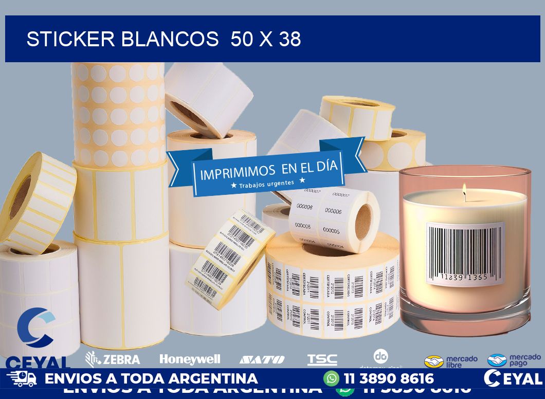 STICKER BLANCOS  50 x 38