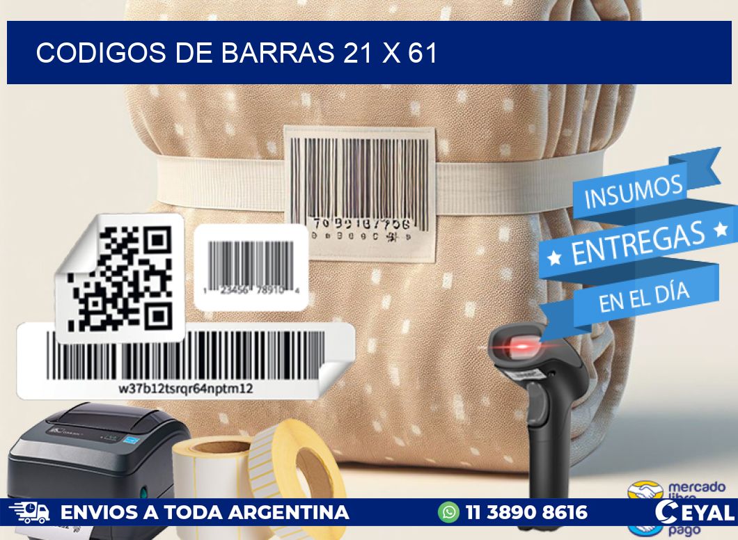 codigos de barras 21 x 61