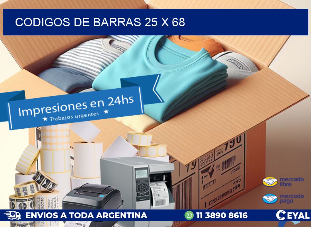 codigos de barras 25 x 68